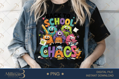 Back to School Little Monster Teacher PNG Bundle, 20 Funny T Product Image 5