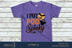 I Put the POO in Spooky PNG |Funny Halloween Humor Design Product Image 4