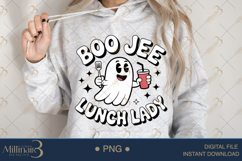 Boo Jee Lunch Lady Halloween PNG|Funny School Cafeteria PNG Product Image 4