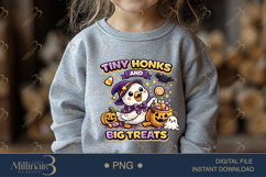 Tiny Honks and Big Treats PNG, Cute Halloween Goose Digital Product Image 4