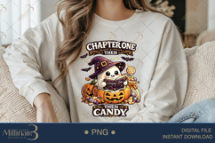 Chapter One Then Candy PNG, Cute Halloween Reading Ghost Des Product Image 4