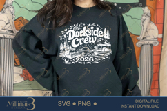 Dockside Crew 2026 SVG PNG, Funny Lake Vacation Shirt Design Product Image 4