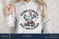 Silence Is Golden Duct Tape Is Silver PNG Funny Chicken on Product Image 4