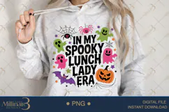 In My Spooky Lunch Lady Era PNG|Funny School Cafeteria Staf Product Image 4