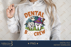 Dental Boo Crew PNG |Spooky Cute Halloween Sublimation Product Image 4