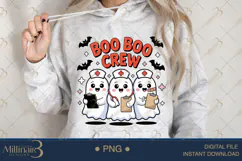 Boo Boo Crew Funny Spooky Nurse PNG |Halloween Nurse PNG Product Image 4