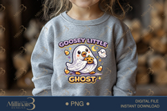 Goosey Little Ghost PNG, Cute Ghost Goose PNG, Halloween Dig Product Image 4