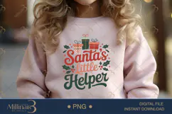 Santa’s Little Helper PNG | Cute Christmas Sublimation Desig Product Image 4