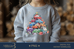 Christmas Cars Tree PNG Clipart | Cute Cartoon Vehicles in H Product Image 4