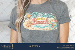 Life’s Better at the Beach PNG, Crochet Beach Sublimation De Product Image 4