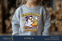 Candy Corn Honker PNG, Cute Halloween Goose PNG, Ghost Goose Product Image 4