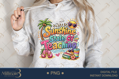 Sunshine State Of Teaching PNG Funny Teacher Summer Clipart Product Image 4