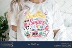 Sunshine and Smiles Dental Assistant PNG, Cute Summer Dental Product Image 4
