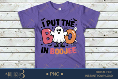 I Put The Boo in Boojee PNG |Cute Halloween Ghost Design Product Image 4
