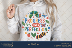 Progress Over Perfection Teacher PNG |Teacher Inspiration Product Image 4