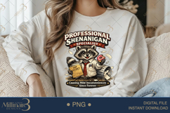 Professional Shenanigan Specialist PNG, Funny Raccoon Sublim Product Image 4