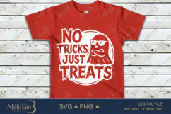 No Tricks Just Treats SVG PNG,Halloween Spooky Product Image 3