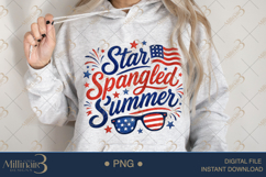 Star Spangled Summer PNG, Patriotic Summer Sublimation Desi Product Image 4