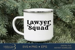 Lawyer SquadSVG PNG Sublimation |Law Graduate SVG Product Image 4
