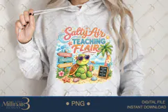 Salty Air Teaching Flair PNG Funny Teacher Summer Clipart | Product Image 4