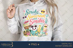 crubs Sunscreen and Smiles PNG, Cute Summer Healthcare Subli Product Image 4