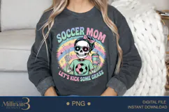 Senior Skeleton Soccer Mom PNG Product Image 4