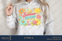Let Summer Bloom PNG Watercolor Floral Design, Bright Summer Product Image 4