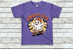 Creep It Cute PNG Halloween Fun Graphic Onesie Product Image 4