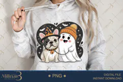 Spooky Season Paw PNG |Ghost Dog, Pumpkin Pu Product Image 4