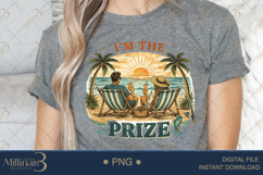 I’m The Prize PNG Funny Beach Couple Design | Summer Vacatio Product Image 4