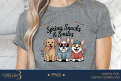 Spring Snacks & Smiles PNG | Cute Dogs in Hoodies Clipart Product Image 4