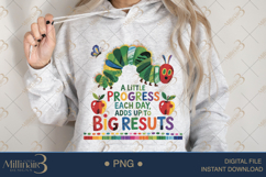A Little Progress Each Day Adds Up To Big Results PNG|Motiv Product Image 4
