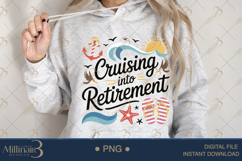 Cruising Into Retirement PNG |Retirement Party Clipar Product Image 4