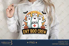 Spooky ENT Boo Crew PNG |Funny Nurse Sublimation Product Image 4