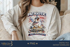 Patriotic and Problematic PNG, Funny Goose Fourth of July Product Image 4