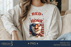 Red White And Honk PNG, Funny Patriotic Goose Sublimation De Product Image 4