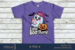 Little Boo Thang PNG |Cute Halloween Baby Product Image 4