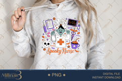 Spooky Nurse Halloween PNG |Funny Nurse Sublimation Product Image 4