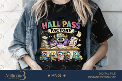 The Hall Pass Factory PNG, Funny Teacher Classroom Design, C Product Image 4