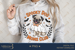 Spooky Dog Moms Club PNG |Ghost Dog, Pumpkin Pu Product Image 4