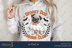 Spooky Dog Moms Club PNG |Ghost Dog, Pumpkin Pu Product Image 4