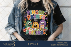 Finger Paints and Feelings PNG, Cute Preschool Teacher Desig Product Image 4