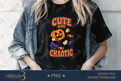 Cute and Chaotic PNG, Funny Chaos Quote Design, Playful Subl Product Image 4