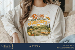 Roads Were Made for Journeys PNG, Retro Road Trip Sublimatio Product Image 4