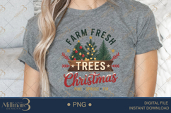 Farm Fresh Christmas Trees PNG | Rustic Holiday Sublimation Product Image 4