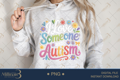 I Love Someone With Autism PNG | Puzzle Piece Autism Aware Product Image 4