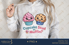 Cupcake or Stud Muffin? Gender Reveal PNG |Gender Reveal Par Product Image 4