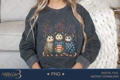 Patriotic USA Opossum PNG Funny 4th of July Clipart Product Image 4