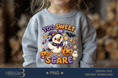 Too Sweet to Scare PNG, Cute Halloween Goose Digital Downloa Product Image 4