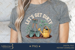 Let’s Get Dirty PNG | Funny Garden Clipart for Plant Lovers Product Image 4